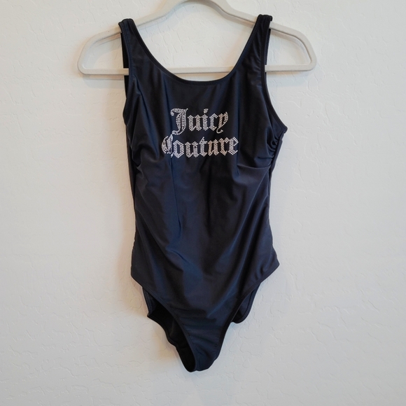 Juicy Couture Black One Piece Swimsuit Women's Size Small - Picture 3 of 12